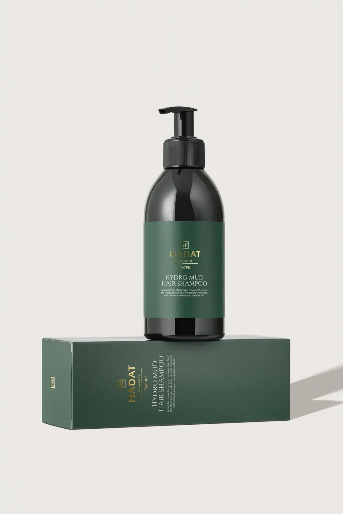 HADAT Hydro Mud Hair Shampoo - Giliai valantis plaukų šampūnas 300ml - Paveikslėlis 2