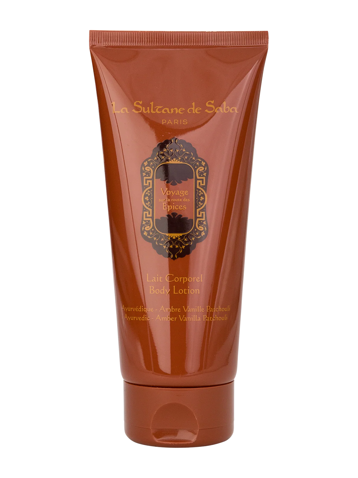 la-sultane-de-saba-ambre-vanille-patchouli-body-lotion-2 LA SULTANE DE SABA Ayurveda – kūno losjonas / Body Lotion 200 ml - Paveikslėlis 1
