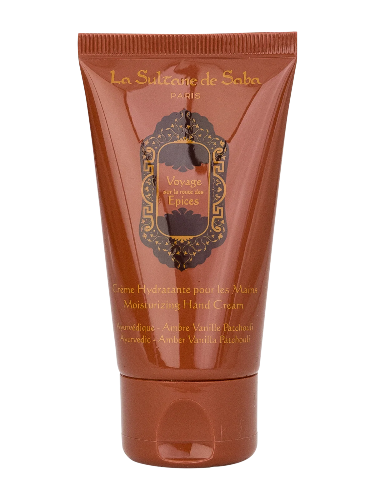 la-sultane-de-saba-ambre-vanille-patchouli-hand-cream-2 LA SULTANE DE SABA Ayurveda – drėkinantis rankų kremas / moisturizing hand cream 50 ml - Paveikslėlis 1