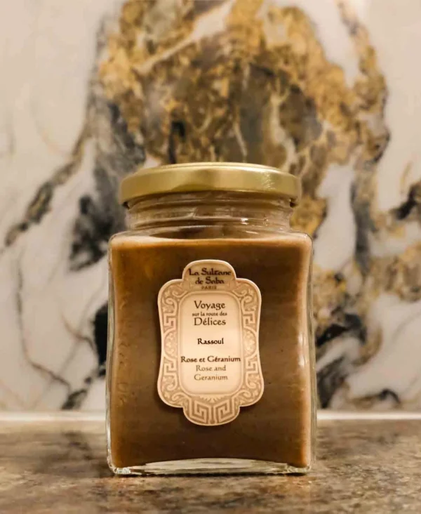 LA SULTANE DE SABA Hammam Treatment - Rassoul rožė ir pelargonija / Rassoul Rose and Geranium 300 ml