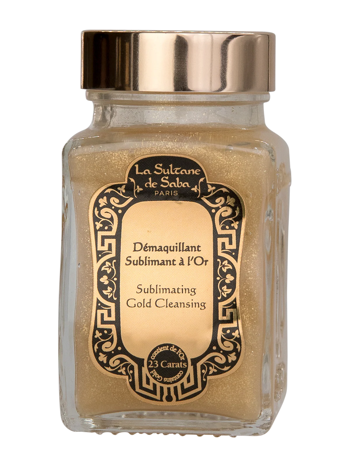 la-sultane-de-saba-sublime-gold-cleansing-1 LA SULTANE DE SABA gold make-up remover / makiažo valiklis su auksu ir šampanu 100 ml - Paveikslėlis 1