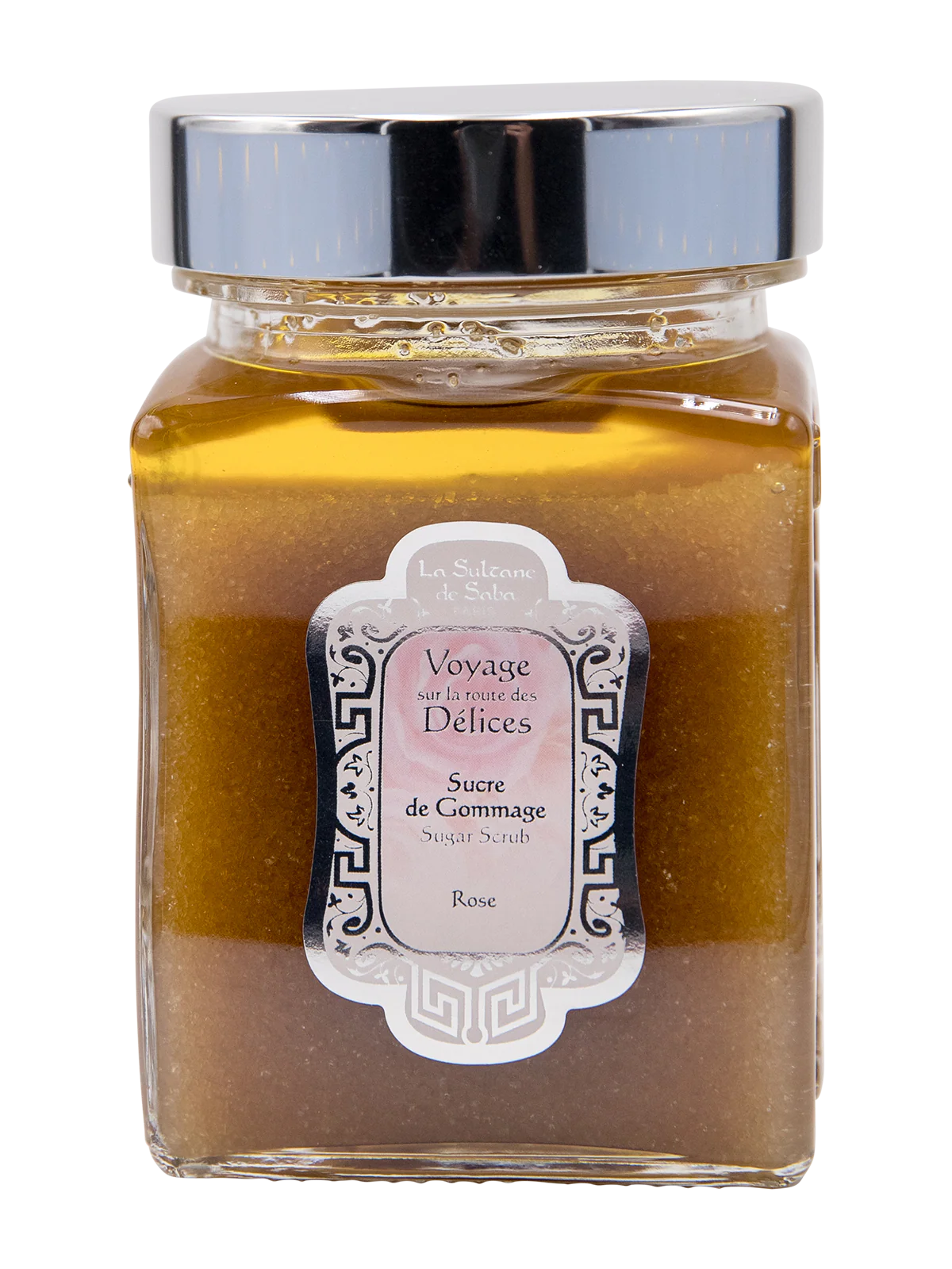 la-sultane-de-saba-sugar-scrub-rose-2 LA SULTANE DE SABA – Rožių cukraus pilingas / Rose sugar scrub 300 ml - Paveikslėlis 1