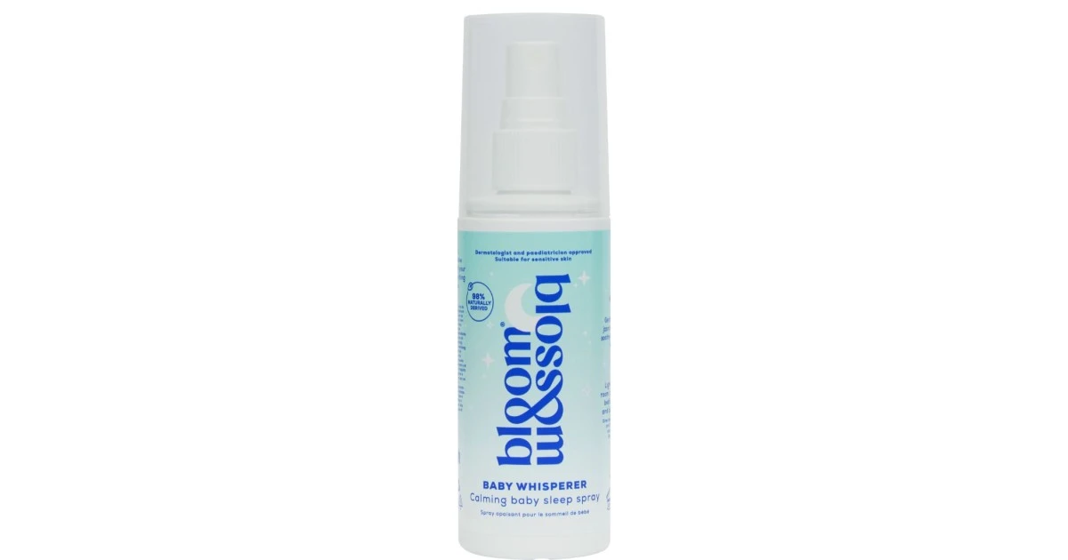 Bloom-blossom-baby-whisperer-calming-baby-sleep-spray-raminantis-miego-purskiklis-vaikams-75ml-5060193642246 BABY WHISPERER Calming Baby Sleep Spray Raminantis miego purškiklis vaikams, 75ml - Paveikslėlis 1