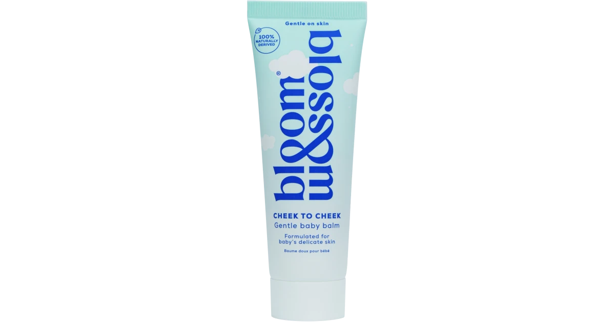 Bloom-blossom-cheek-to-cheek-gentle-baby-balm-svelnus-raminamasis-balzamas-kudikiu-odai-50ml-5060193644011 CHEEK TO CHEEK Gentle Baby Balm Švelnus raminamasis balzamas kūdikių odai, 50ml - Paveikslėlis 1