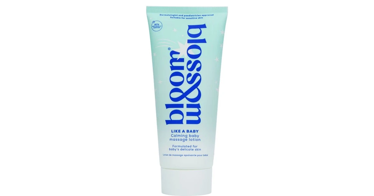 Bloom-blossom-like-a-baby-calming-baby-massage-lotion-raminamasis-masazo-losjonas-kudikiams-200ml-5060193644035 LIKE A BABY Calming Baby Massage Lotion Raminamasis masažo losjonas kūdikiams, 200ml - Paveikslėlis 1
