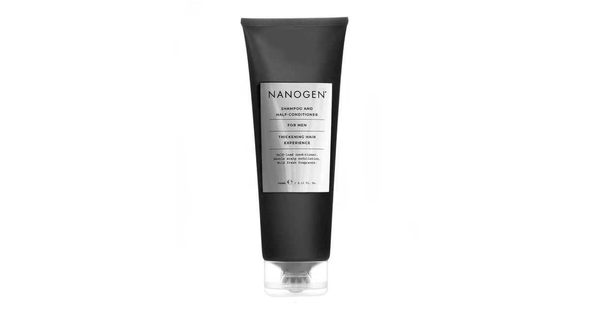 Nanogen-shampoo-and-half-conditioner-plauku-apimti-didinantis-sampunas-ir-kondicionierius-vyrams-240ml-832436002514 Shampoo & Half-Conditioner Plaukų apimtį didinantis šampūnas ir kondicionierius vyrams, 240ml - Paveikslėlis 1