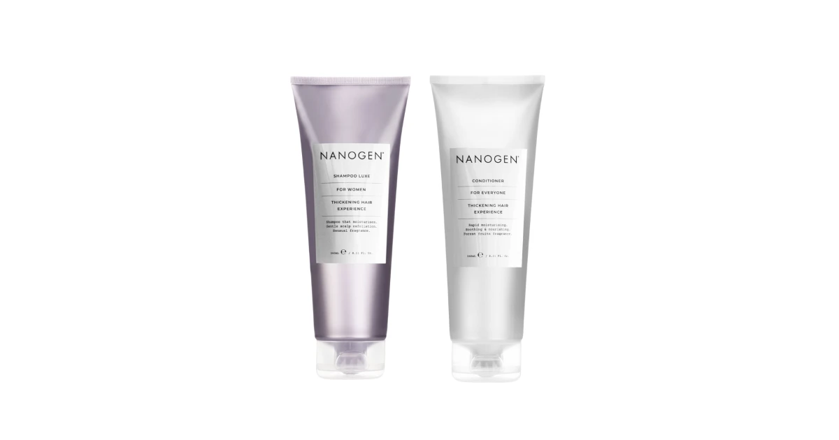 Nanogen-thickening-luxe-set-plauku-apimti-didinantis-rinkinys-moterims-1vnt Thickening Luxe Set Plaukų apimtį didinantis rinkinys moterims, 1vnt - Paveikslėlis 1
