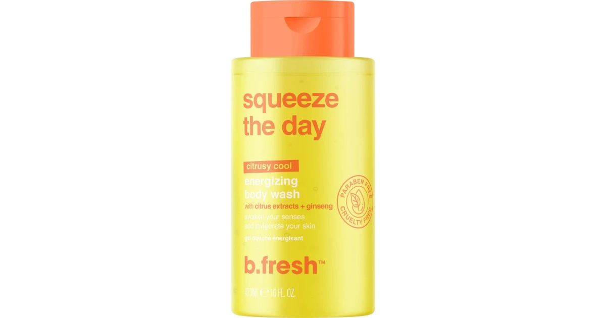 bfresh-squeeze-the-day-body-wash-energizuojantis-kuno-prausiklis-su-citrusu-ekstraktu-473ml-9347108004662 Squeeze The Day Body Wash Energizuojantis kūno prausiklis su citrusų ekstraktu, 473ml - Paveikslėlis 1