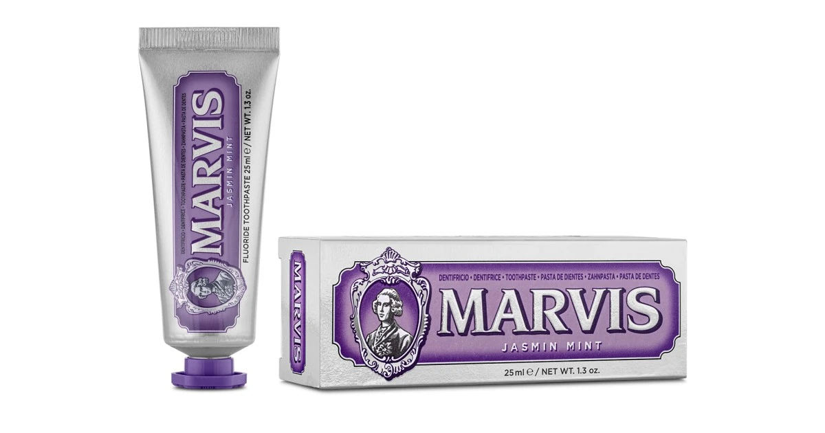 marvis_jasmin-mint-jazminu-ir-metu-skonio-dantu-pasta-25ml-8004395111350 Whitening Mint Balinanti mėtų skonio dantų pasta, 85 ml