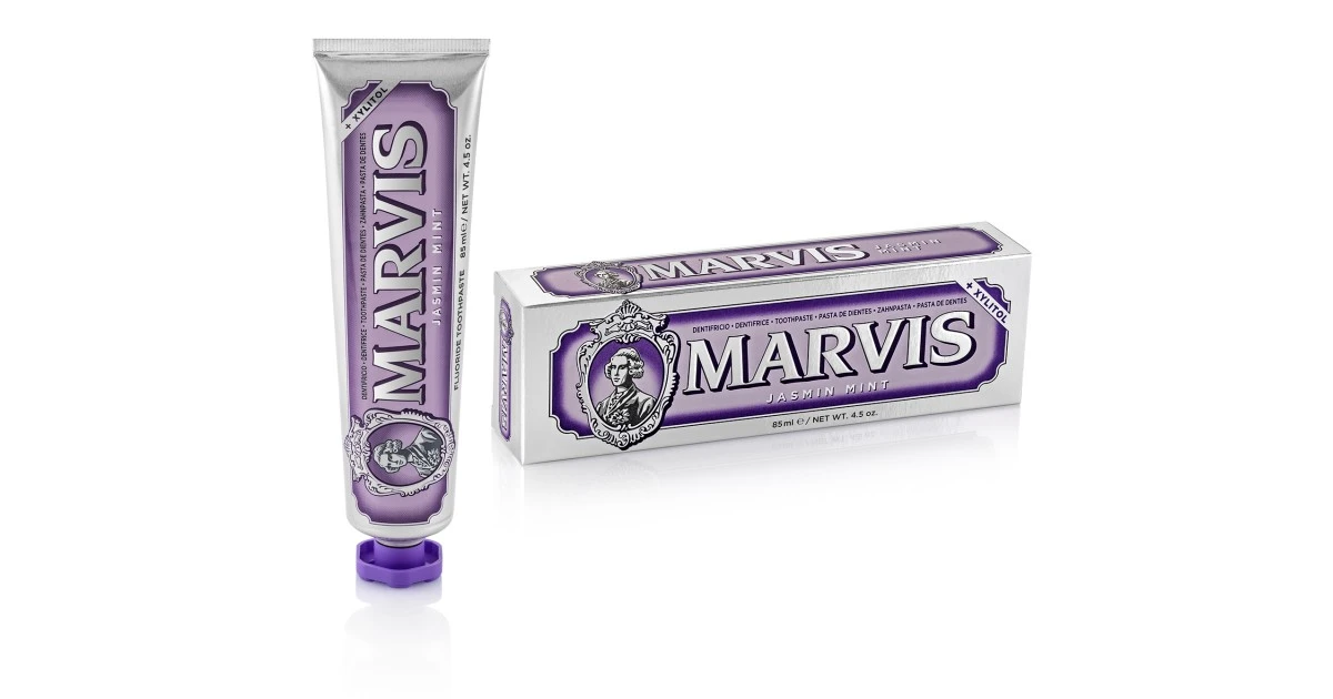marvis_jasmin-mint-jazminu-ir-metu-skonio-dantu-pasta-85ml-8004395111756 Whitening Mint Balinanti mėtų skonio dantų pasta, 85 ml