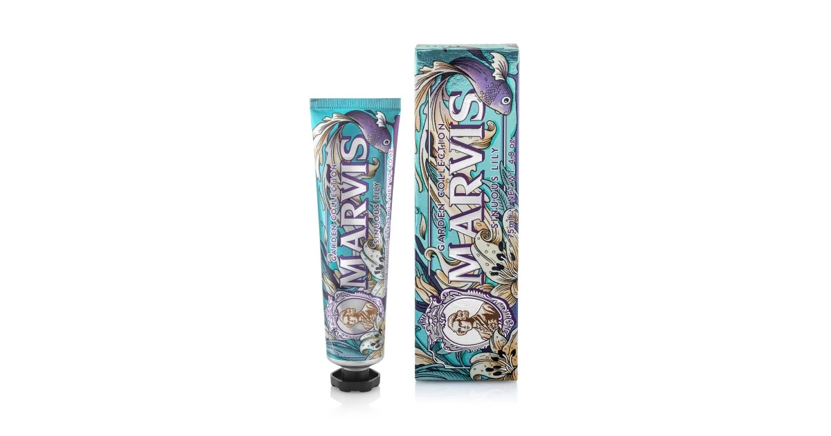 marvis_sinuous-lily-saltmeciu-ir-leliju-aromato-dantu-pasta-75ml-8004395112814 Whitening Mint Balinanti mėtų skonio dantų pasta, 85 ml