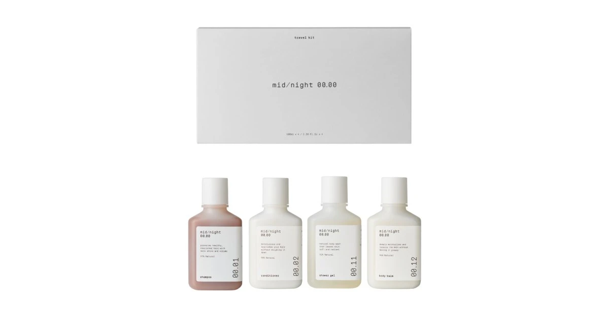 mid-night-00-00-travel-kit-kelioninis-plauku-ir-kuno-prieziuros-rinkinys-1vnt-8437022255484 Travel Kit Kelioninis plaukų ir kūno priežiūros rinkinys, 1vnt - Paveikslėlis 1