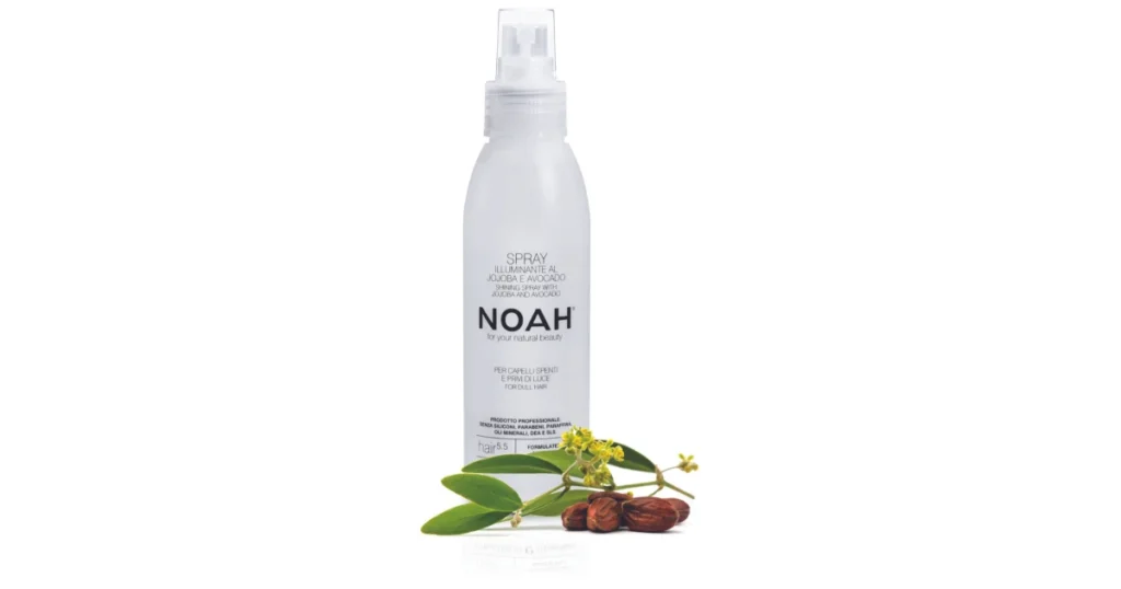 5.5. Shining Spray With Jojoba And Avocado Blizgesio suteikiantis purškiklis plaukams, 125 ml