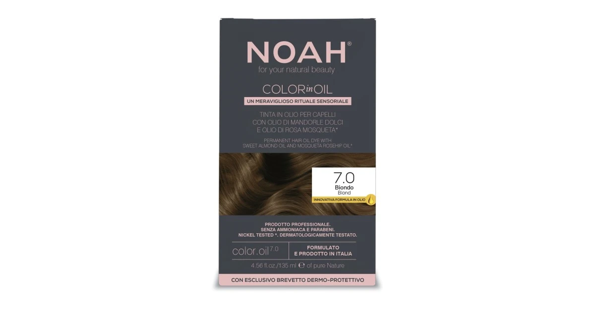 noah-color-in-oil-7-0-aliejiniai-plauku-dazai-135ml-8034063522379 Color In Oil 7.0 Aliejiniai plaukų dažai, 135ml - Paveikslėlis 1