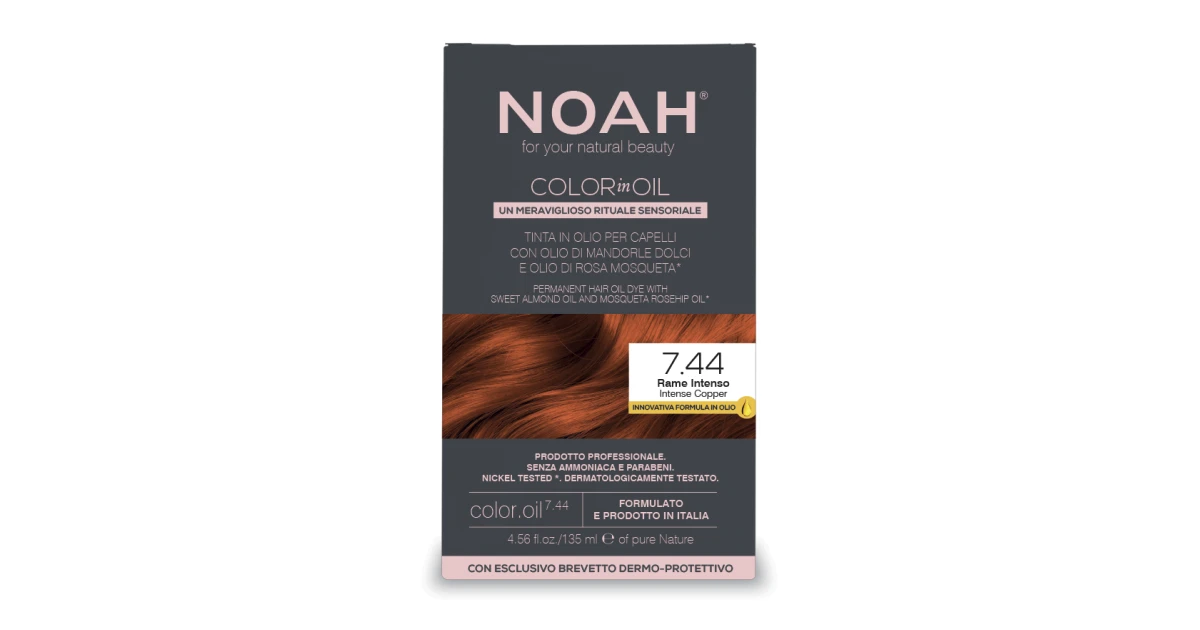 noah-color-in-oil-7-44-aliejiniai-plauku-dazai-135ml-8034063522409 Color In Oil 7.44 Aliejiniai plaukų dažai, 135ml - Paveikslėlis 1