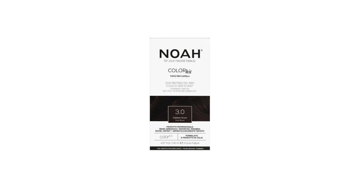 noah-color-kit-3-0-dark-brown-ilgalaikiai-plauku-dazai-140-ml-8034063522850 Color Kit 3.0 Dark Brown Ilgalaikiai plaukų dažai, 140 ml - Paveikslėlis 1