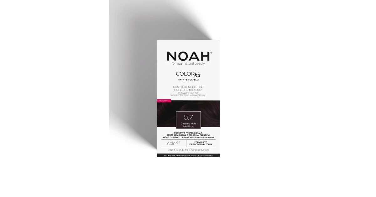 noah-color-kit-5-7-violet-brown-ilgalaikiai-plauku-dazai-140ml-8034063522690 Color Kit 5.7 Violet Brown Ilgalaikiai plaukų dažai, 140ml - Paveikslėlis 1