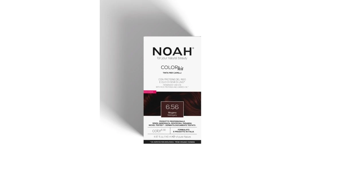 noah-color-kit-6-56-mahogany-ilgalaikiai-plauku-dazai-140ml-8034063522706 Color Kit 6.56 Mahogany Ilgalaikiai plaukų dažai, 140ml - Paveikslėlis 1