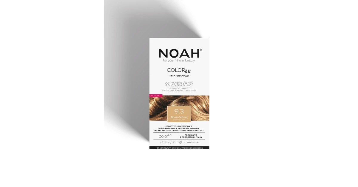 noah-color-kit-9-3-californian-blond-ilgalaikiai-plauku-dazai-140ml-8034063522713 Color Kit 9.3 Californian Blond Ilgalaikiai plaukų dažai, 140ml - Paveikslėlis 1