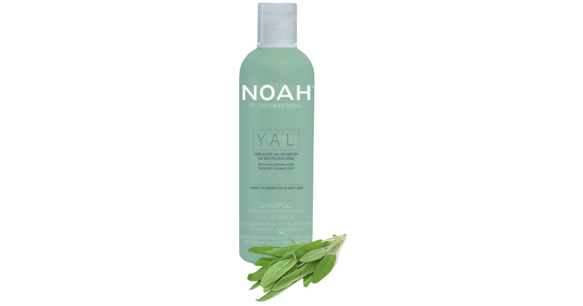 noah-yal-hydrating-and-restorative-treatment-shampoo-drekinantis-sampunas-su-hialurono-rugstimi-ir-salaviju-250ml-8034063521297 YAL Hydrating And Restorative Treatment Shampoo Drėkinantis šampūnas su hialurono rūgštimi ir šalaviju, 250ml - Paveikslėlis 1