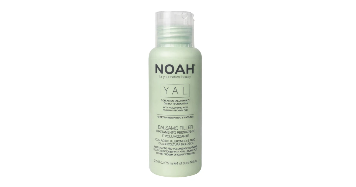 noah-yal-rehydrating-and-volumizing-filler-conditioner-drekinantis-balzamas-su-hialurono-rugstimi-ir-ciobreliais-75ml-8034063522614 YAL Rehydrating & Volumizing Filler Conditioner Drėkinantis balzamas su hialurono rūgštimi ir čiobreliais, 75ml