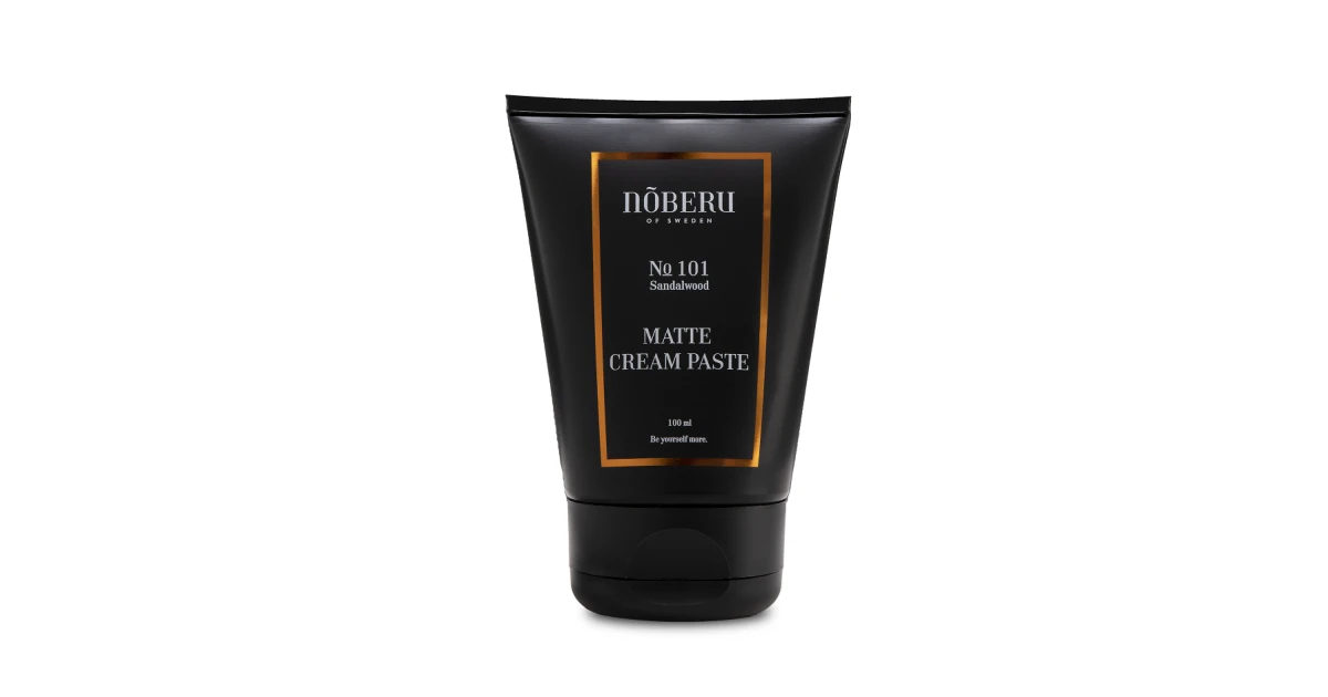 noberu-no-101-matte-cream-paste-sandalwood-plauku-formavimo-pasta-100ml-7350092201605 No 101 Matte Cream Paste Sandalwood Plaukų formavimo pasta, 100ml - Paveikslėlis 1