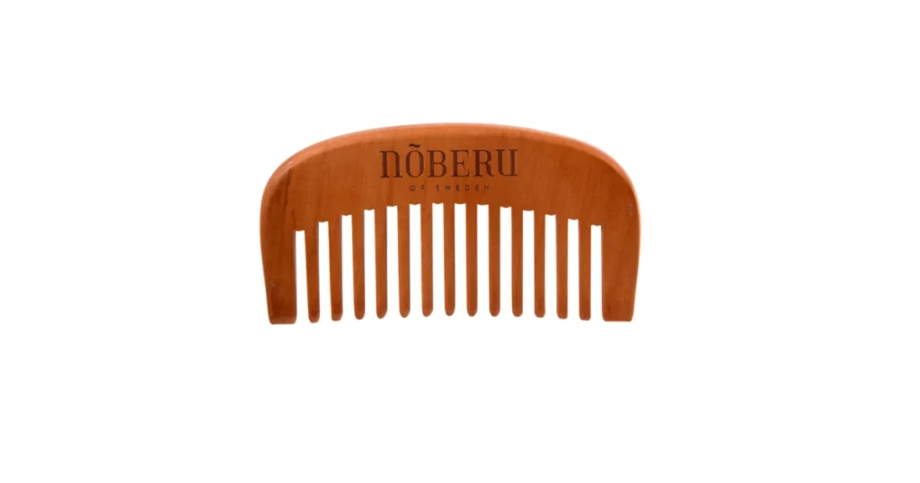 Premium Pear Wood Beard Comb Barzdos šukos, 1vnt