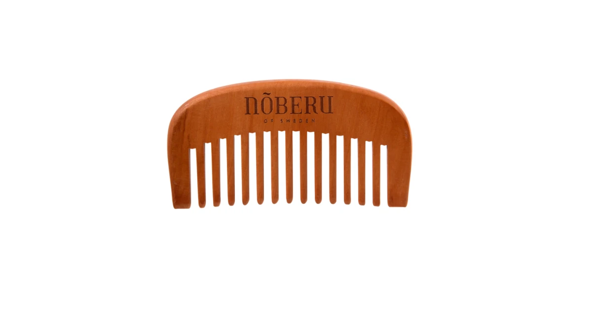 noberu-premium-pear-wood-beard-comb-barzdos-sukos-1vnt-7350092209991 Premium Pear Wood Beard Comb Barzdos šukos, 1vnt - Paveikslėlis 1