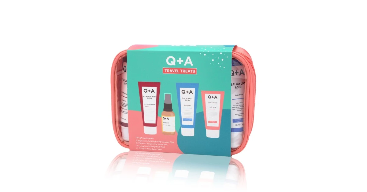 q-a-travel-treats-gift-set-odos-prieziuros-priemoniu-rinkinys-1vnt-5061066470485 Travel Treats Gift Set Odos priežiūros priemonių rinkinys, 1vnt - Paveikslėlis 1