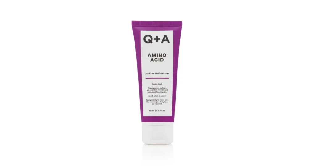 Q+a Amino Acid Oil Free Moisturiser bealiejinis drėkinamasis veido kremas su aminorūgštimis 75 ml
