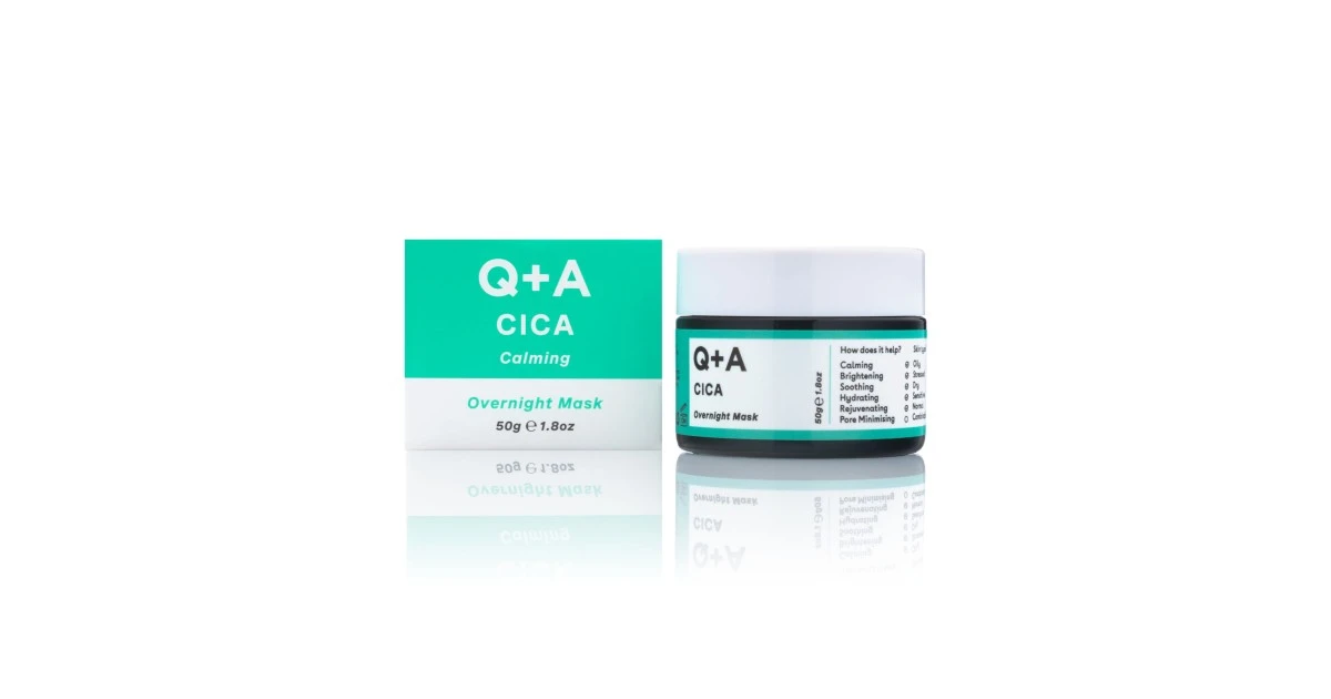 q+a-cica-calming-overnight-mask-raminamoji-naktine-veido-kauke-50g-5061066470225 Cica Calming Overnight Mask Raminamoji naktinė veido kaukė, 50g - Paveikslėlis 1