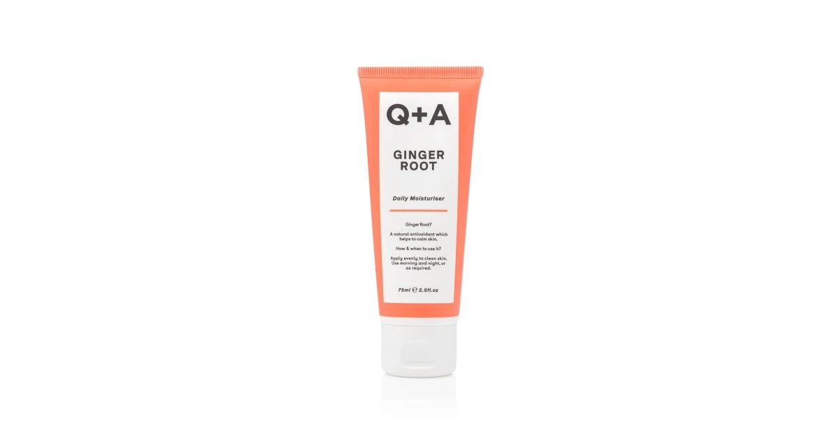 q+a-ginger-root-daily-moisturiser-kasdienis-drekinamasis-kremas-75ml-0742271477142 Ginger Root Daily Moisturiser Kasdienis drėkinamasis kremas, 75ml - Paveikslėlis 1