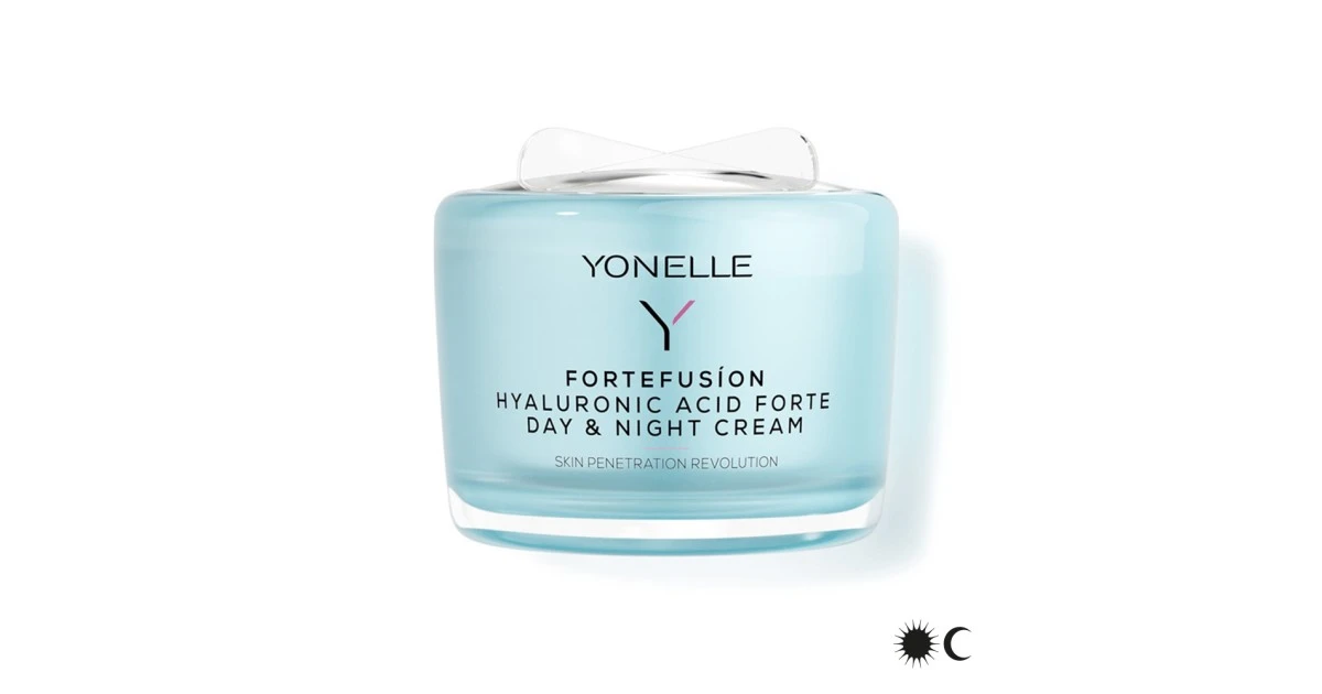 yonelle-fortefusion-hyaluronic-acid-forte-day-night-cream-drekinamasis-veido-kremas-55ml-5902067251508 Fortefusion Hyaluronic Acid Forte Day & Night Cream Drėkinamasis veido kremas, 55ml - Paveikslėlis 1