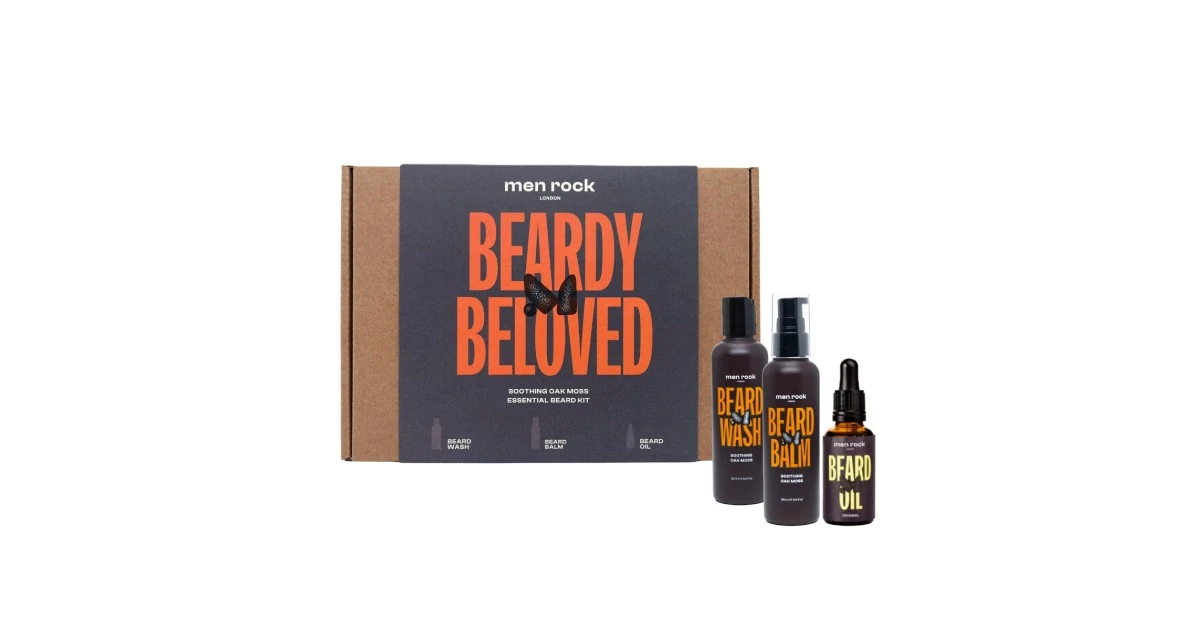 men-rock-beardy-beloved-soothing-oak-moss-beard-kit-barzdos-prieziuros-rinkinys-1vnt-5060796560237 Barzdos priežiūros rinkinys "Beardy Beloved Soothing Oak Moss Beard Kit", 1 vnt. - Paveikslėlis 1