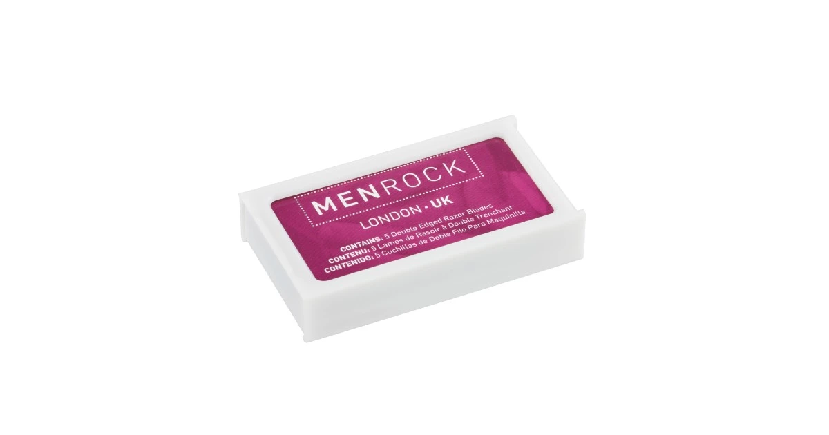 men-rock-double-edged-razor-blades-dviasmeniai-skutimosi-peiliukai-5-vnt-0617375451971 Dviašmeniai skutimosi peiliukai "Double Edged Razor Blades", 5 vnt. - Paveikslėlis 1