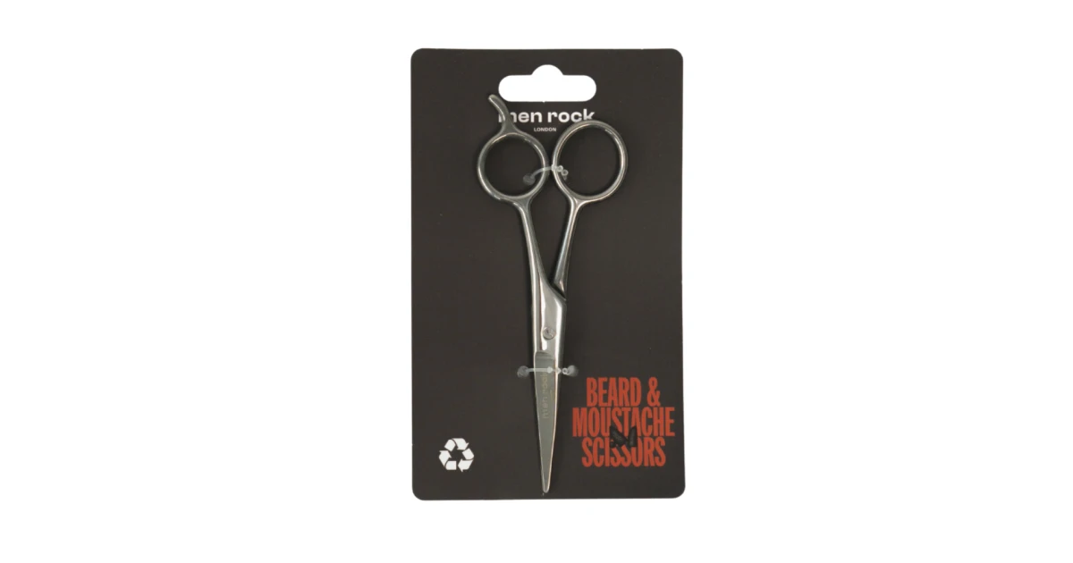 men-rock-moustache-and-beard-scissors-barzdos-ir-usu-zirkles-1-vnt-5060796560725 Barzdos ir ūsų žirklės "Moustache and Beard Scissors", 1 vnt. - Paveikslėlis 1