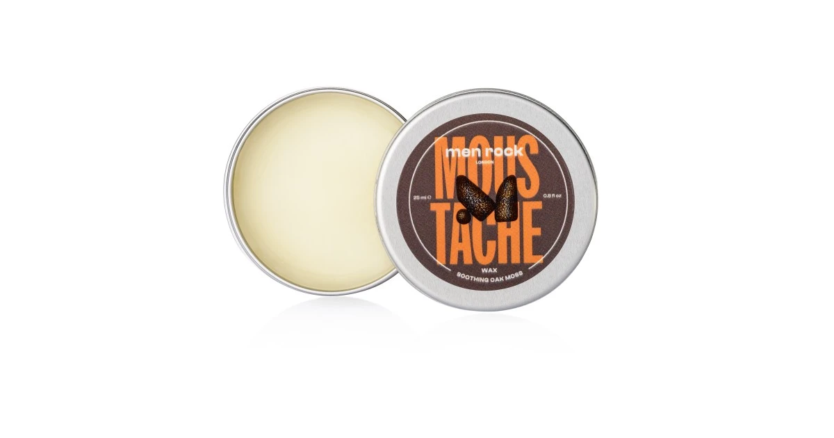 men-rock-oak-moss-moustache-wax-usu-vaskas-25ml-5060796560206 Ūsų vaškas "Oak Moss Moustache Wax", 25 ml - Paveikslėlis 1