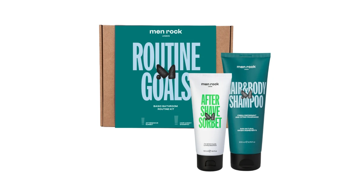men-rock-routine-goals-basic-grooming-routine-kit-plauku-ir-odos-prieziuros-priemoniu-rinkinys-vyrams-1vnt-5060796560497 Plaukų ir odos priežiūros priemonių rinkinys vyrams "Routine Goals Basic Grooming Routine Kit", 1 vnt. - Paveikslėlis 1