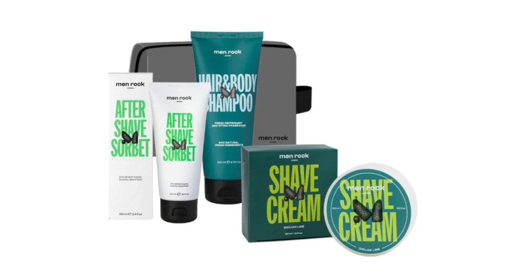 Kelioninis odos priežiūros priemonių rinkinys vyrams „Routine Goals Daily Grooming Kit”, 1 vnt.
