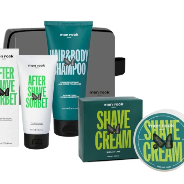 Kelioninis odos priežiūros priemonių rinkinys vyrams "Routine Goals Daily Grooming Kit", 1 vnt.
