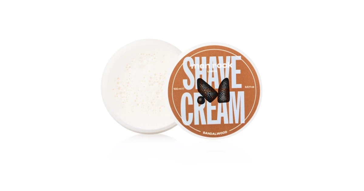 men-rock-sandalwood-shave-cream-saltalmedzio-aromato-skutimosi-kremas-100ml-5060796560176 Santalmedžio aromato skutimosi kremas "Sandalwood Shave Cream", 100 ml - Paveikslėlis 1