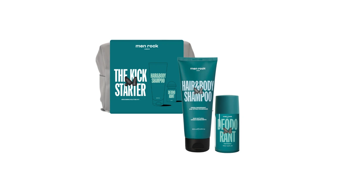 men-rock-the-kick-starter-grooming-routine-kit-kuno-prieziuros-rinkinys-vyrams-1vnt-5060796560992 Kūno priežiūros rinkinys vyrams "The Kick Starter Grooming Routine Kit", 1 vnt. - Paveikslėlis 1