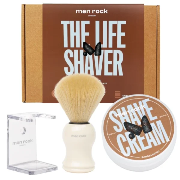 Skutimosi priemonių rinkinys "The Life Shaver Sandalwood Essential Shaving Kit", 1 vnt.