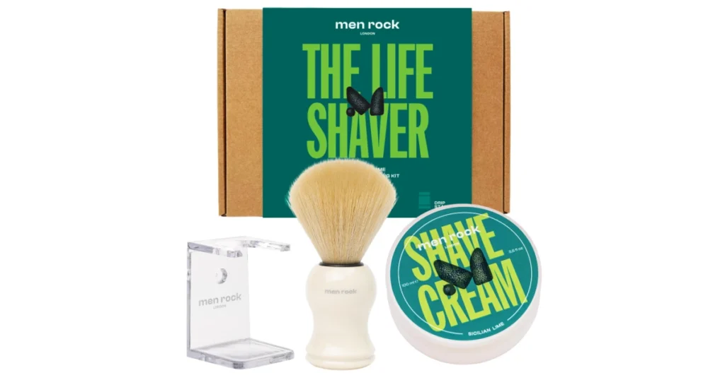 Skutimosi priemonių rinkinys „The Life Shaver Sicilian Lime Essential Shaving Kit”, 1 vnt.
