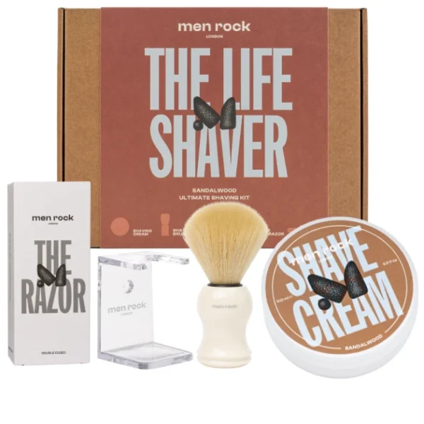 Skutimosi rinkinys su dviašmeniu skustuvu "Ultimate Shaving Gift Set Sandalwood", 1 vnt.