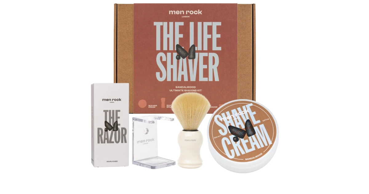men-rock-ultimate-shaving-gift-set-sandalwood-skutimosi-rinkinys-su-dviasmeniu-skustuvu-1vnt-5060796560305 Skutimosi rinkinys su dviašmeniu skustuvu "Ultimate Shaving Gift Set Sandalwood", 1 vnt. - Paveikslėlis 1
