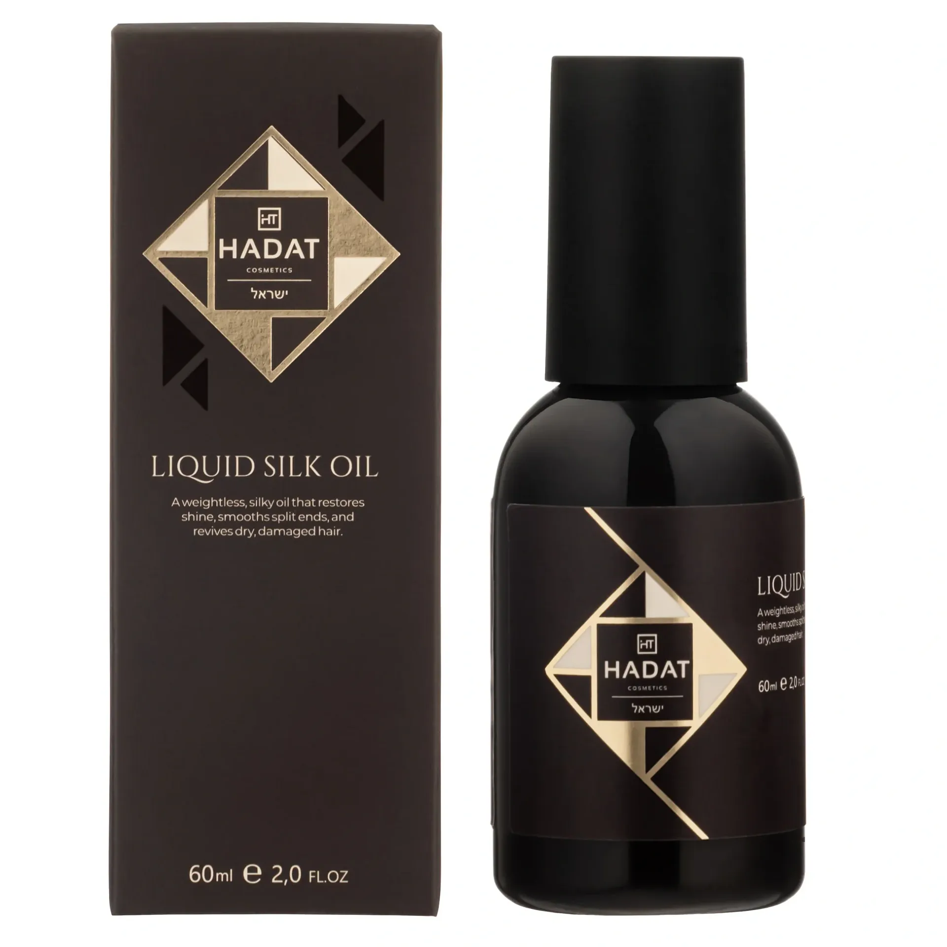 hadat-liquid_silk_oil-box_product-60ml-optimized-7298014870242 HADAT Liquid Silk Oil – šilkinis plaukų aliejus 60ml - Paveikslėlis 1