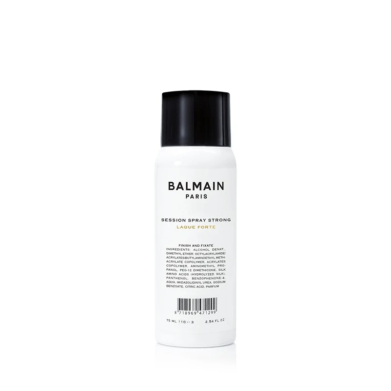 BAL-8718969471299_balmain-travel-session-spray-strong-75ml BALMAIN Travel Session Spray Strong – kelioninis stipraus fiksavimo lakas 75ml - Paveikslėlis 1