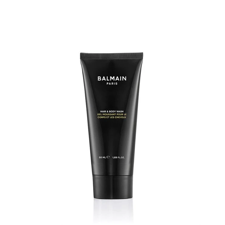 BAL-8720246247763_travel-homme-hair-body-wash-50ml BALMAIN Travel Homme Hair & Body Wash – kelioninis 2 in 1 plaukų ir kūno prausiklis vyrams 50ml - Paveikslėlis 1