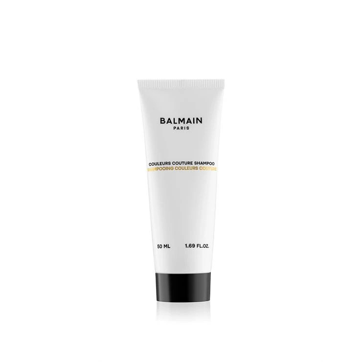 BAL-8720791750664_travel-couleurs-couture-shampoo-50ml BALMAIN Travel Size Couleurs Couture Shampoo – kelioninis šampūnas dažytiems plaukams 50ml - Paveikslėlis 1
